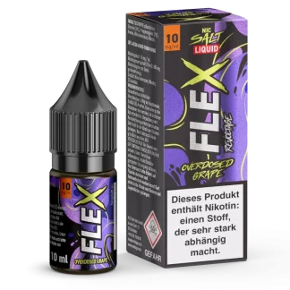 Overdosed Grape - Revoltage Flex - Nikotinsalz Liquid 10ml (0mg/10mg/20mg)