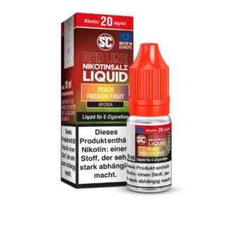 SC Red Line - Nikotinsalz Liquid 10ml Peach Passion Fruit