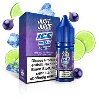 Just Juice Nikotinsalz Liquid 10ml Blackcurrant & Lime Ice