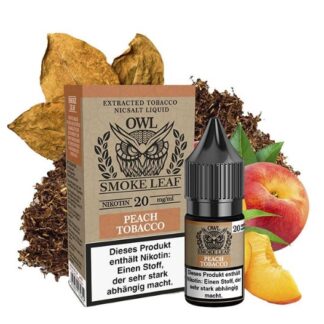 OWL Smoke Leaf Nikotinsalz Liquid 10ml Peach Tobacco