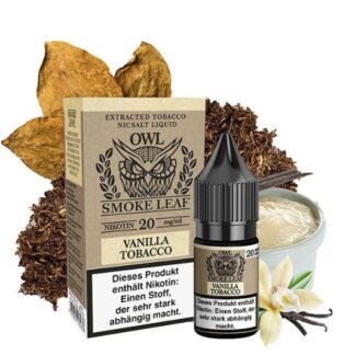 OWL Smoke Leaf Nikotinsalz Liquid 10ml Vanilla Tobacco