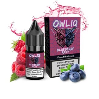 OWLIQ Overdosed Nikotinsalz Liquid 10ml Blue Razz